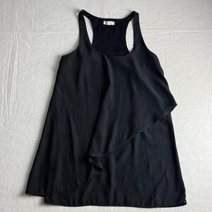 Silence + Noise Women's Black Mini Layer Tank Dress Side Zip Size XS